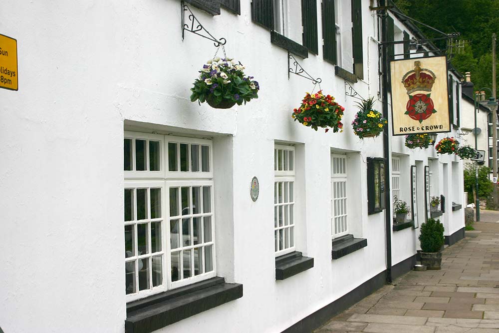 The Rose & Crown pub exterior, Tintern