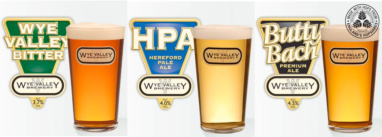 Wye Valley ales on tap at The Rose & Crown